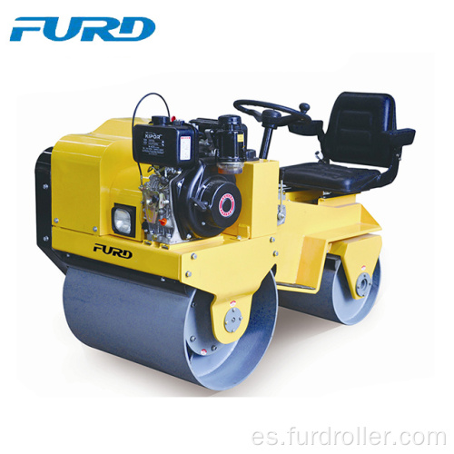 Doble tambor sobre compactador de rodillos de pavimentación de asfalto (FYL-850)